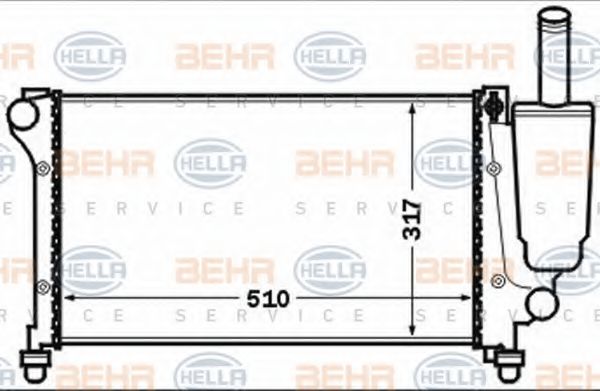 Imagine Radiator, racire motor HELLA 8MK 376 767-741