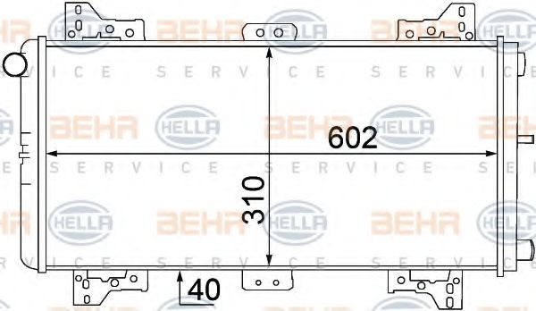 Imagine Radiator, racire motor HELLA 8MK 376 767-771