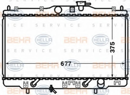 Imagine Radiator, racire motor HELLA 8MK 376 768-251