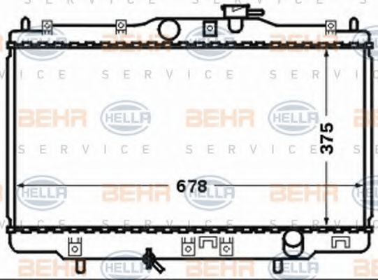 Imagine Radiator, racire motor HELLA 8MK 376 768-261