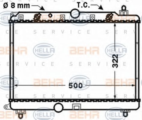 Imagine Radiator, racire motor HELLA 8MK 376 768-271