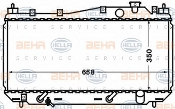 Imagine Radiator, racire motor HELLA 8MK 376 768-301