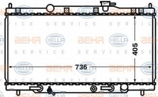 Imagine Radiator, racire motor HELLA 8MK 376 768-321