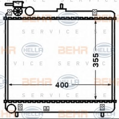 Imagine Radiator, racire motor HELLA 8MK 376 768-491