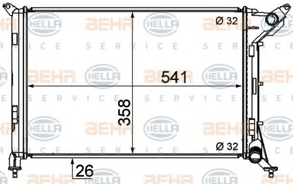 Imagine Radiator, racire motor HELLA 8MK 376 769-011