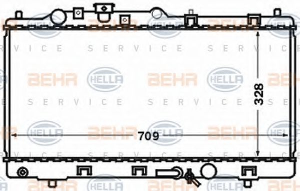 Imagine Radiator, racire motor HELLA 8MK 376 769-591