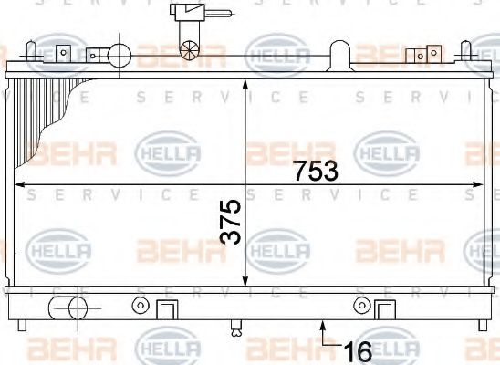 Imagine Radiator, racire motor HELLA 8MK 376 769-681