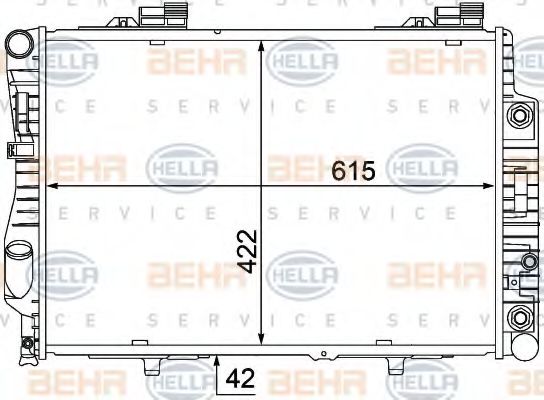 Imagine Radiator, racire motor HELLA 8MK 376 769-711