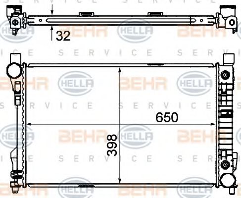 Imagine Radiator, racire motor HELLA 8MK 376 769-771