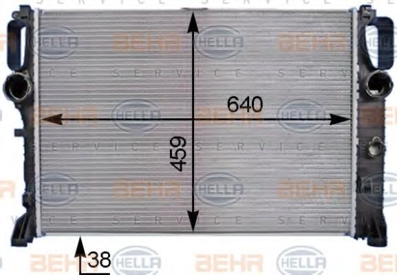 Imagine Radiator, racire motor HELLA 8MK 376 769-791