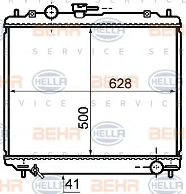 Imagine Radiator, racire motor HELLA 8MK 376 770-151