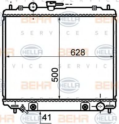 Imagine Radiator, racire motor HELLA 8MK 376 770-161