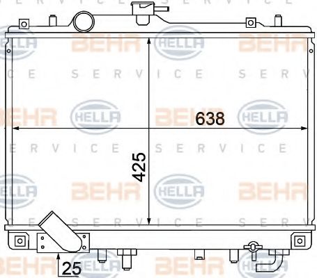 Imagine Radiator, racire motor HELLA 8MK 376 770-391