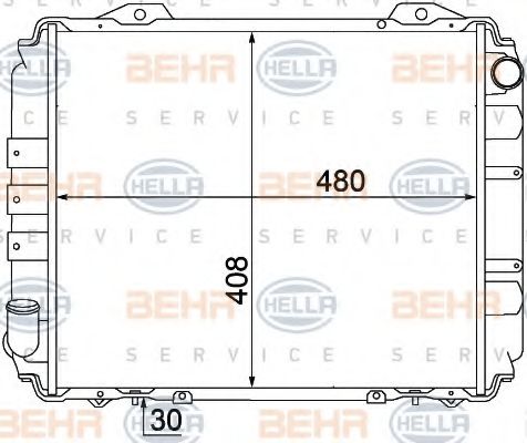 Imagine Radiator, racire motor HELLA 8MK 376 770-431