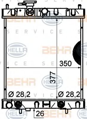 Imagine Radiator, racire motor HELLA 8MK 376 770-451