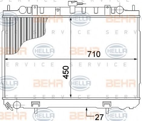 Imagine Radiator, racire motor HELLA 8MK 376 770-781