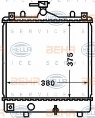 Imagine Radiator, racire motor HELLA 8MK 376 771-161