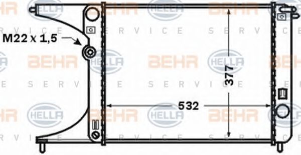 Imagine Radiator, racire motor HELLA 8MK 376 771-251