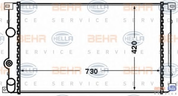 Imagine Radiator, racire motor HELLA 8MK 376 771-731