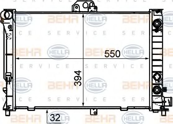 Imagine Radiator, racire motor HELLA 8MK 376 772-361