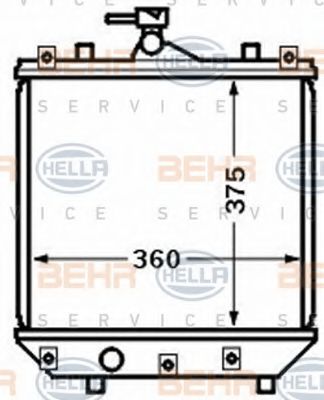 Imagine Radiator, racire motor HELLA 8MK 376 772-781