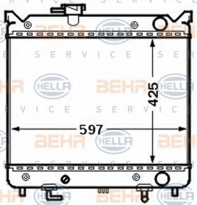 Imagine Radiator, racire motor HELLA 8MK 376 773-001