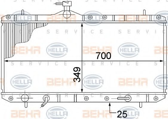 Imagine Radiator, racire motor HELLA 8MK 376 773-031