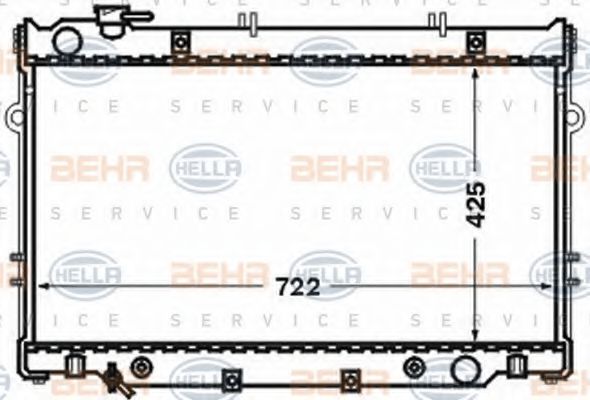 Imagine Radiator, racire motor HELLA 8MK 376 773-201