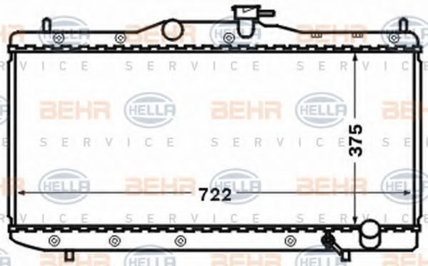 Imagine Radiator, racire motor HELLA 8MK 376 773-261