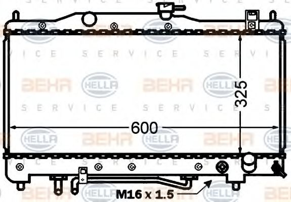 Imagine Radiator, racire motor HELLA 8MK 376 773-271