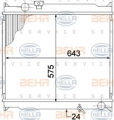 Imagine Radiator, racire motor HELLA 8MK 376 773-391