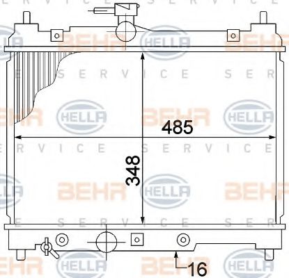 Imagine Radiator, racire motor HELLA 8MK 376 773-461