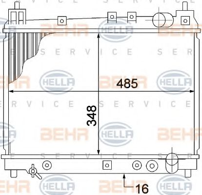 Imagine Radiator, racire motor HELLA 8MK 376 773-471