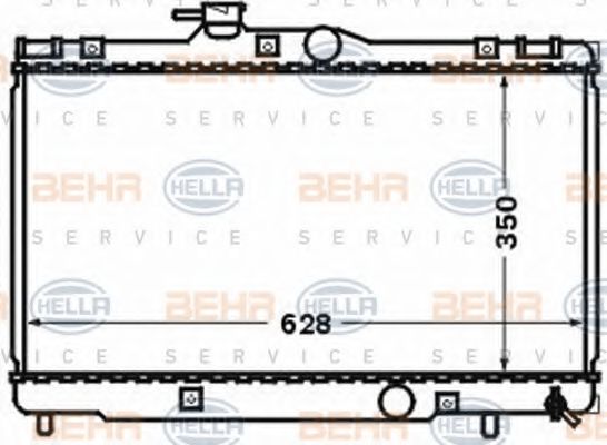 Imagine Radiator, racire motor HELLA 8MK 376 773-561