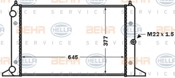 Imagine Radiator, racire motor HELLA 8MK 376 773-781