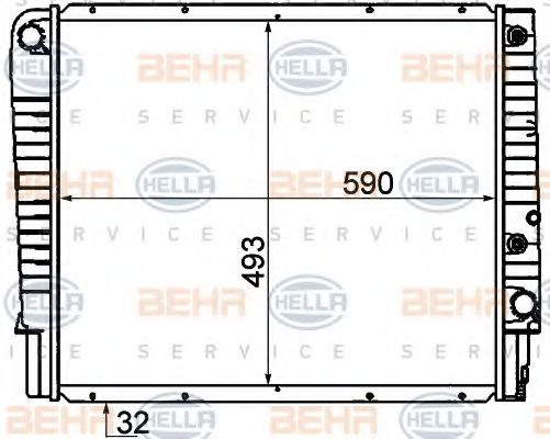 Imagine Radiator, racire motor HELLA 8MK 376 774-211