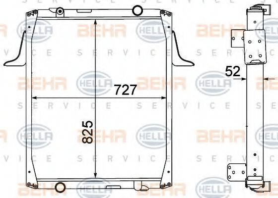 Imagine Radiator, racire motor HELLA 8MK 376 774-681