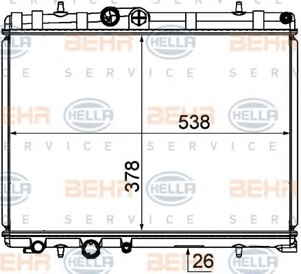 Imagine Radiator, racire motor HELLA 8MK 376 790-121