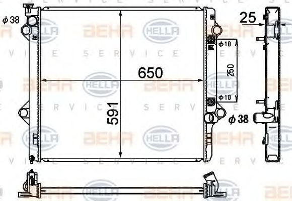 Imagine Radiator, racire motor HELLA 8MK 376 790-191