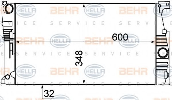 Imagine Radiator, racire motor HELLA 8MK 376 791-771