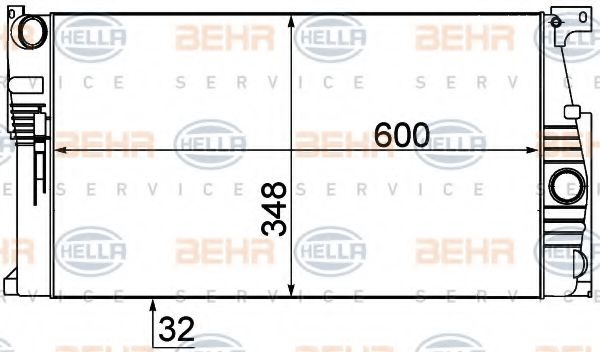 Imagine Radiator, racire motor HELLA 8MK 376 791-781