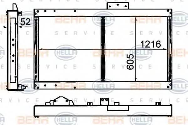 Imagine Radiator, racire motor HELLA 8MK 376 792-101