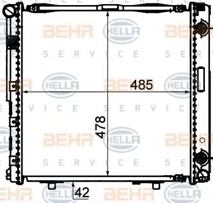 Imagine Radiator, racire motor HELLA 8MK 376 888-444