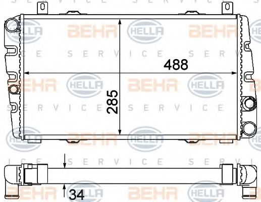 Imagine Radiator, racire motor HELLA 8MK 376 901-041