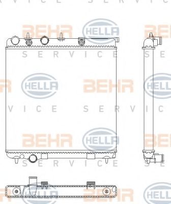 Imagine Radiator, racire motor HELLA 8MK 376 901-071