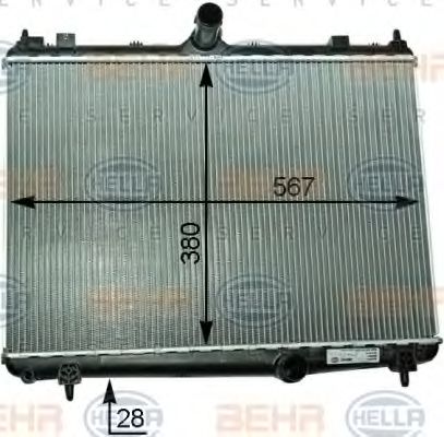 Imagine Radiator, racire motor HELLA 8MK 376 910-204