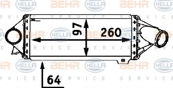 Imagine Intercooler, compresor HELLA 8ML 376 723-061