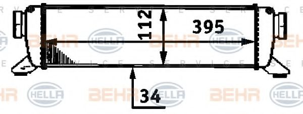 Imagine Intercooler, compresor HELLA 8ML 376 723-311