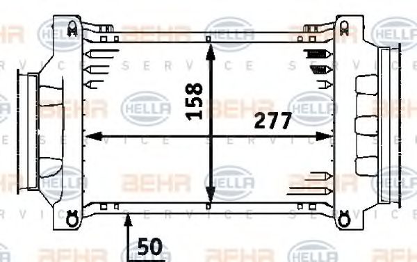 Imagine Intercooler, compresor HELLA 8ML 376 723-431