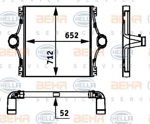 Imagine Intercooler, compresor HELLA 8ML 376 724-101